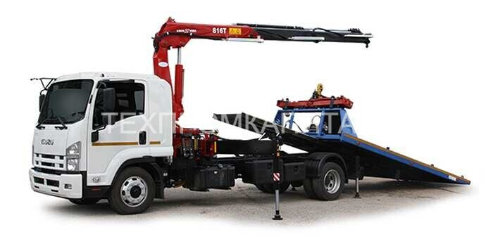 Кран-манипулятор Isuzu Эвакуатор с манипулятором - фото 1